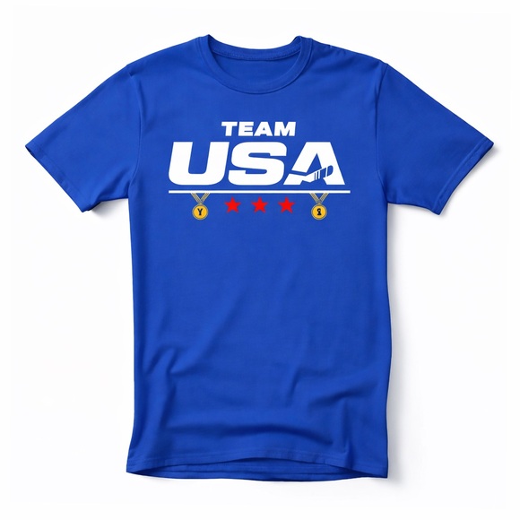 Team USA 2026 Gold Medal Olympic Hockey T-Shirt - Adult & Kids sizes - Picture 6 of 6